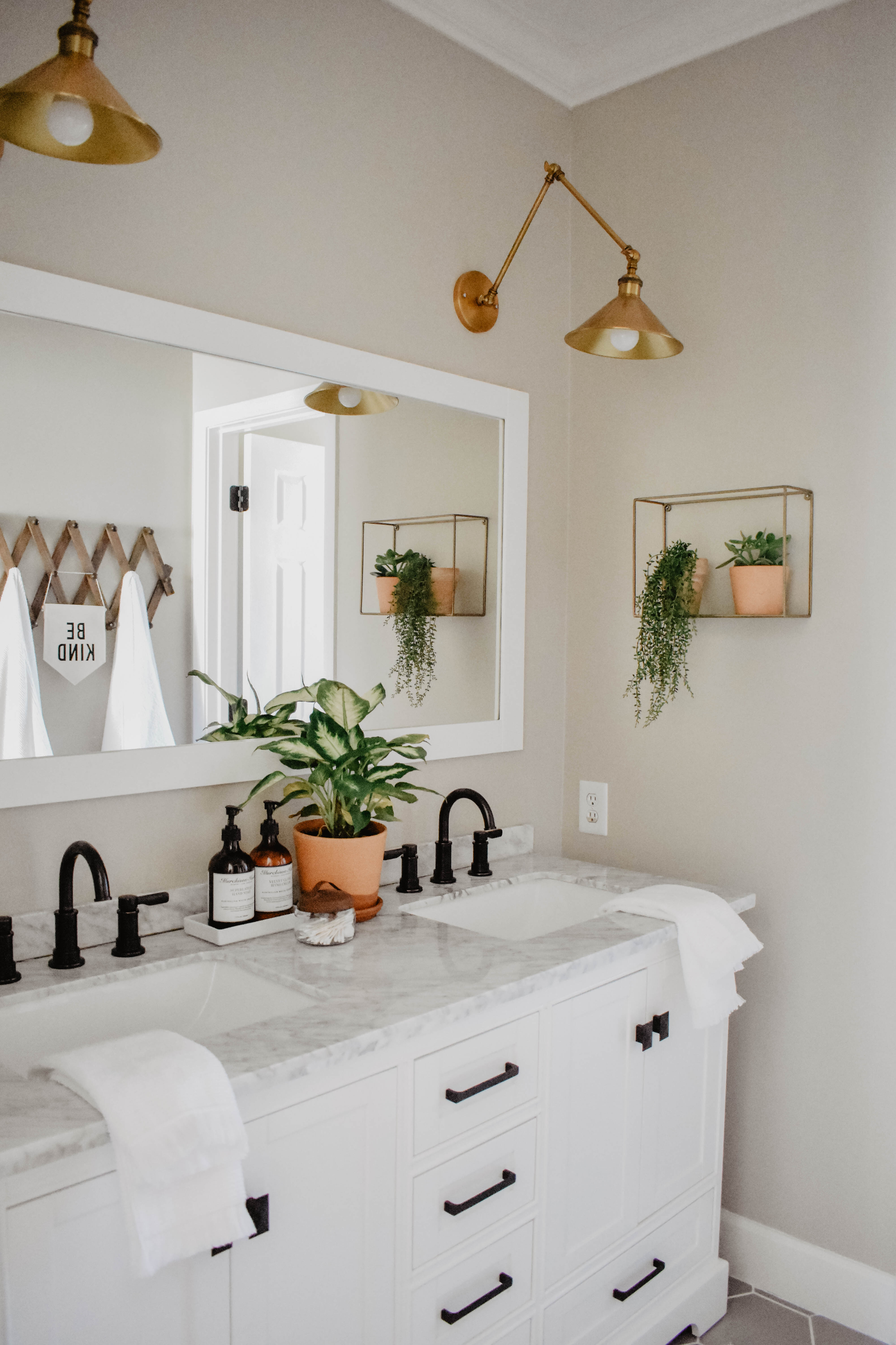 modern boho bathroom remodel