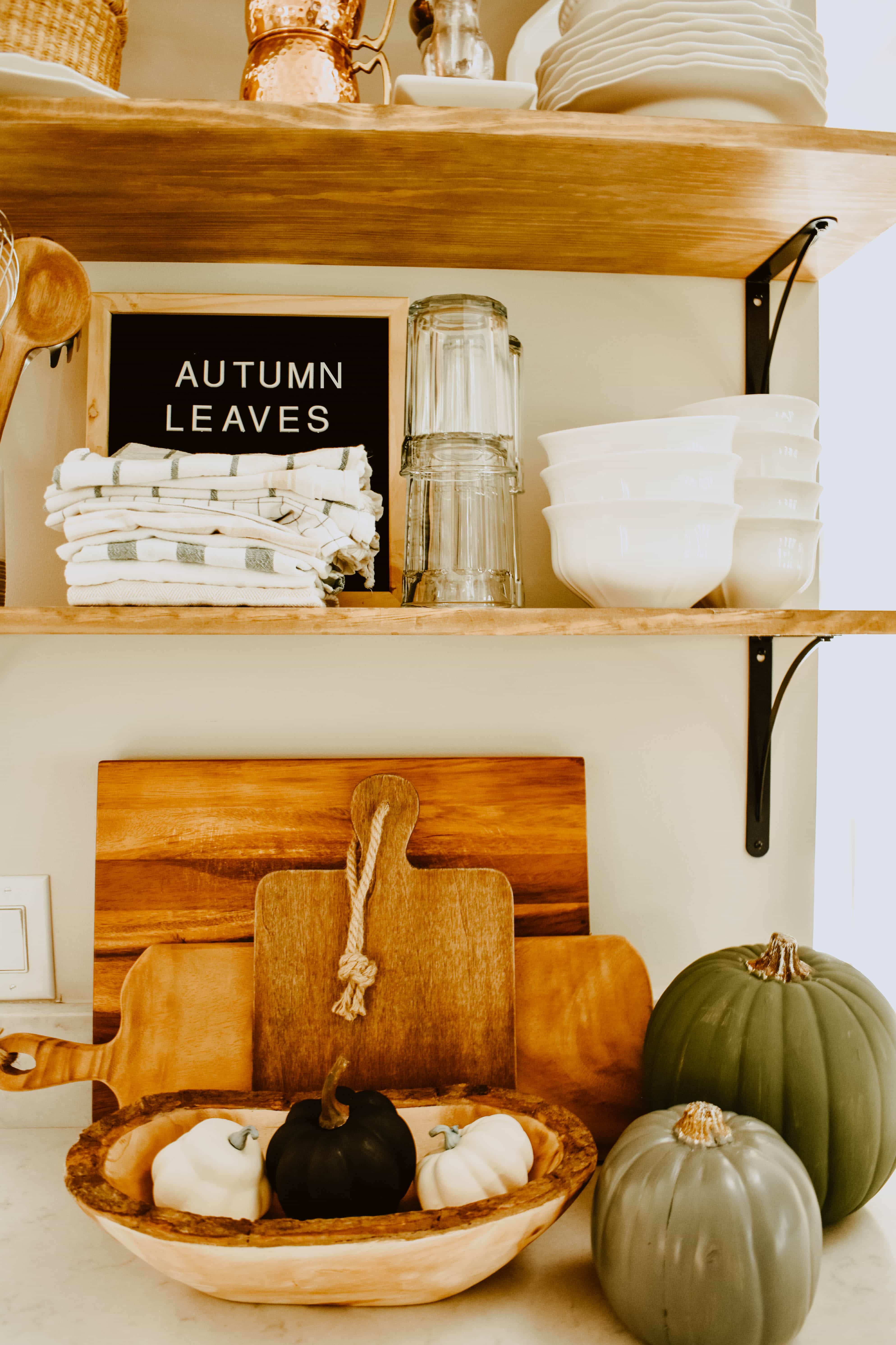 Minimalist Fall Kitchen Decor - House On Longwood Lane