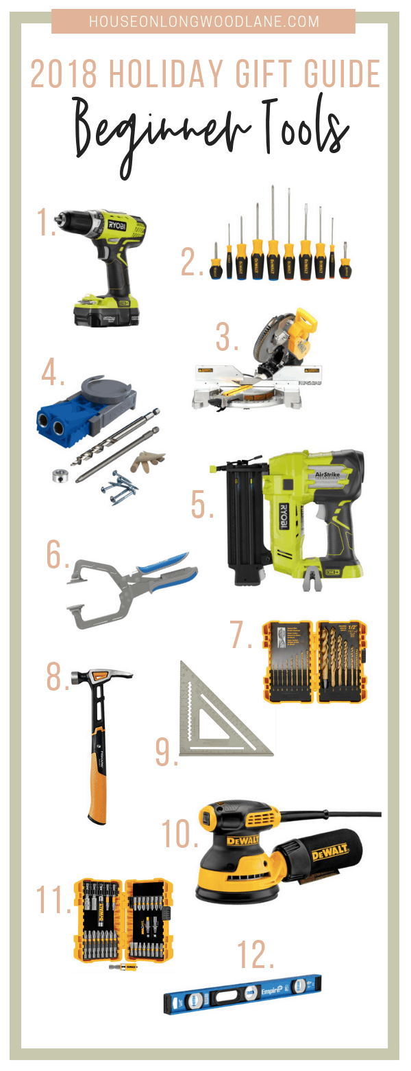 Beginner Tool Holiday Gift Guide for the wood worker or DIYer in your life
