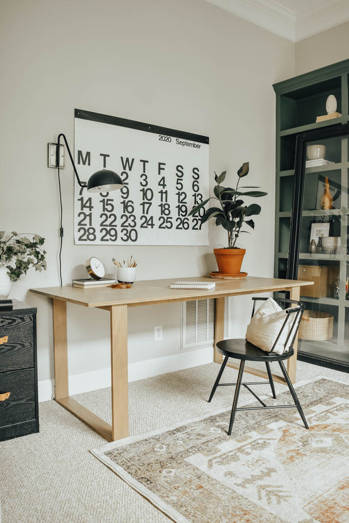 DIY Modern Wood Desk - House On Longwood Lane