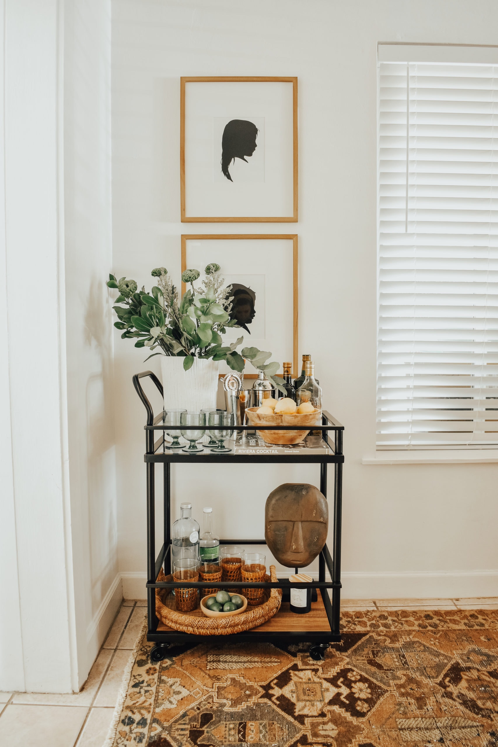 How to Style a Bar Cart